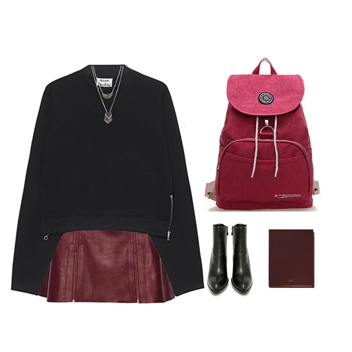 Элегантный дизайн для женщин рюкзак Водонепроницаемый Нейлон дорожная сумка