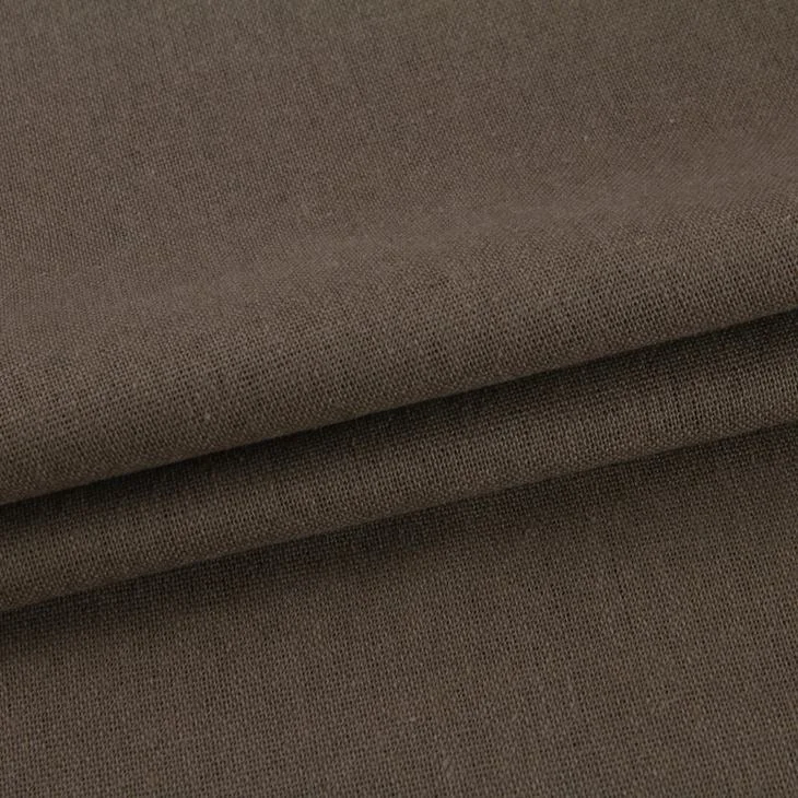 
HAHOO Soft breathable pure color viscose cotton roll poly polyester linen fabric for dress 