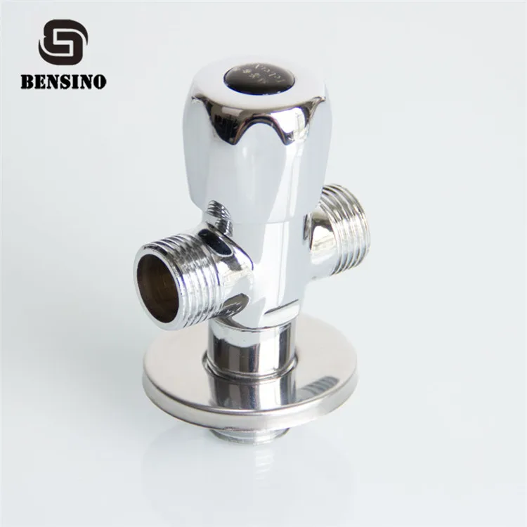 3-ходовой латунный угловой клапан для впускного отверстия для унитаза 1/2 дюйма