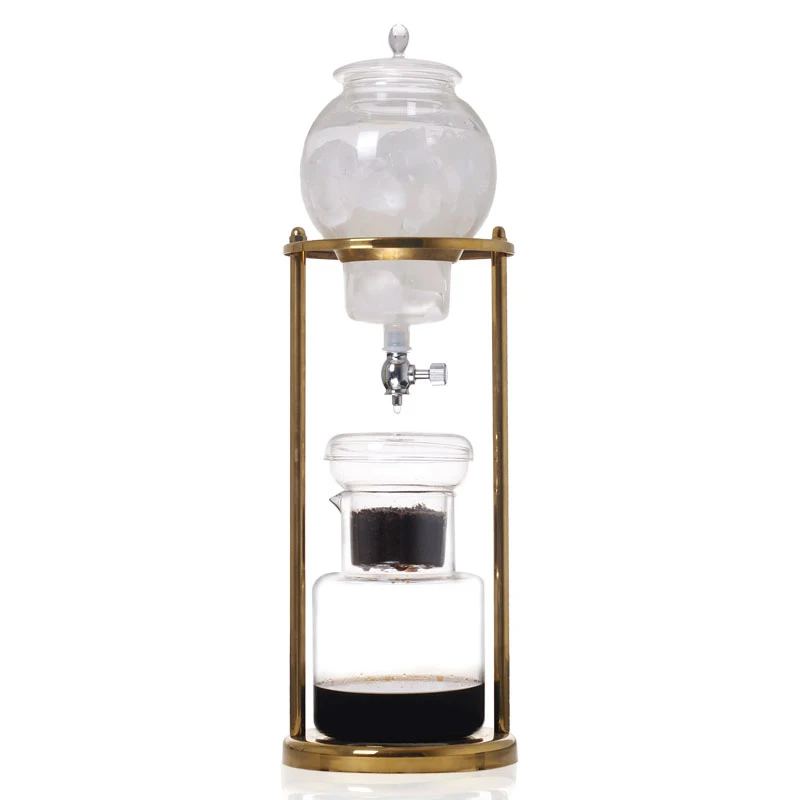 YRP 600ml Water Dripper Coffee Maker Espresso Coffee Cold Brew Machine Ice Drip Pot Reusable Glass Filter Percolator Tool