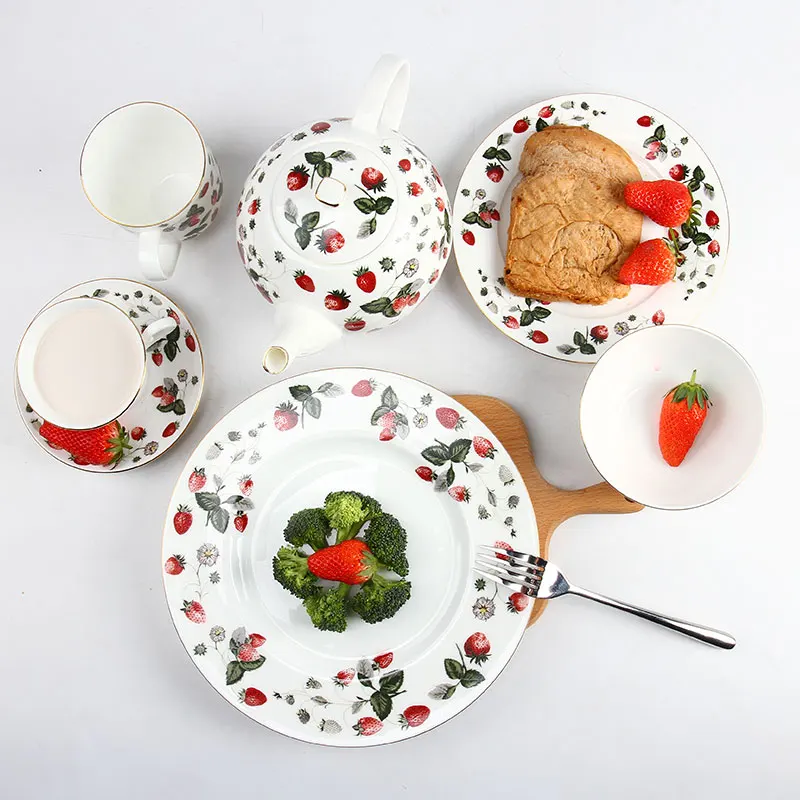 Wholesale Home UW famous design Kitchen Appliance Manufacturer  Bone China tea set