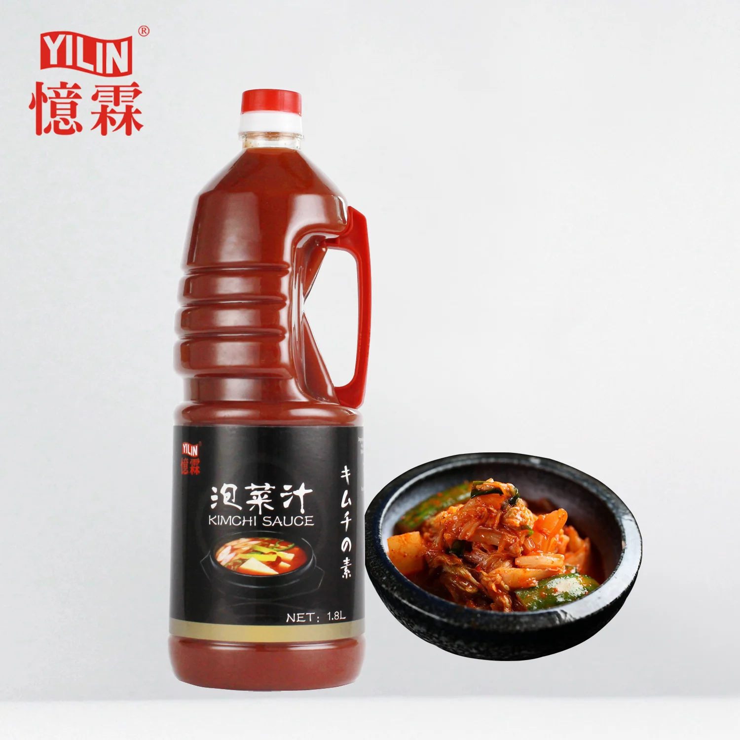 1.8L YILIN hot sale high quality Korean Style Seasoning hot Kimchi Sauce with competitive price