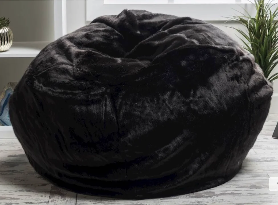 Oversized nice heated classy durable big cozy massive bean couch blush stretch awesome fuzzy bag chair