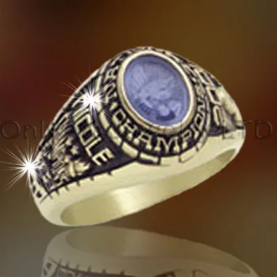 antique 18K gold Plated Graduation 3D printer custom Champion ring design football ring sports championship ring for Sports Team