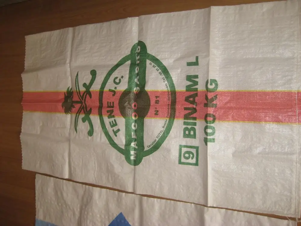 China  cheap 25kg 50kg 100kg  white color pp woven bag