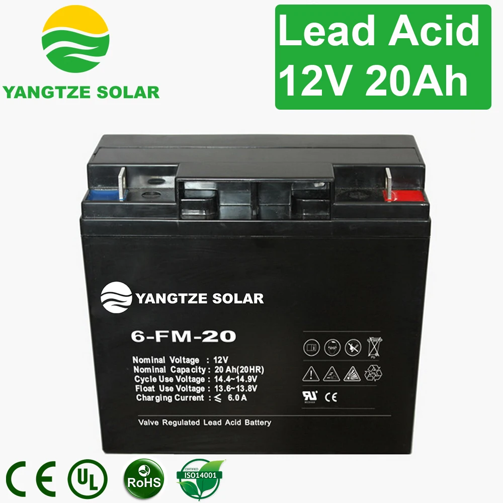 3 years warranty deep cycle 6 dzm 20 dry battery 12v 20ah 2hr