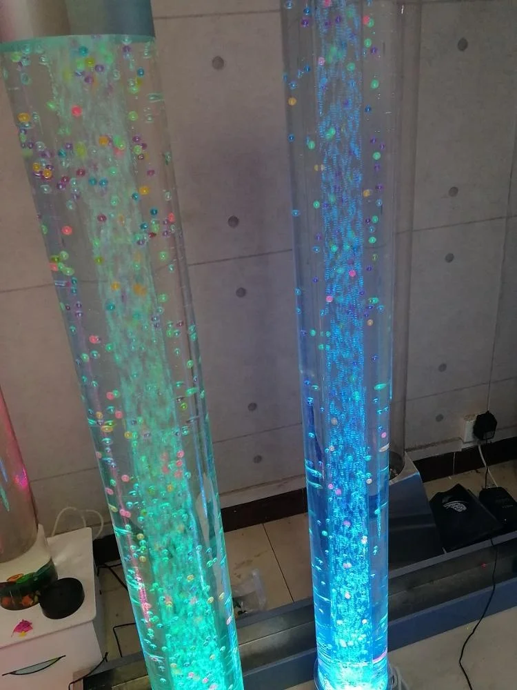 
2020 BIG Customized Floor standing LED Bubble Tube Cylinder water bubble tube for home office hotel restaurant ceremony 