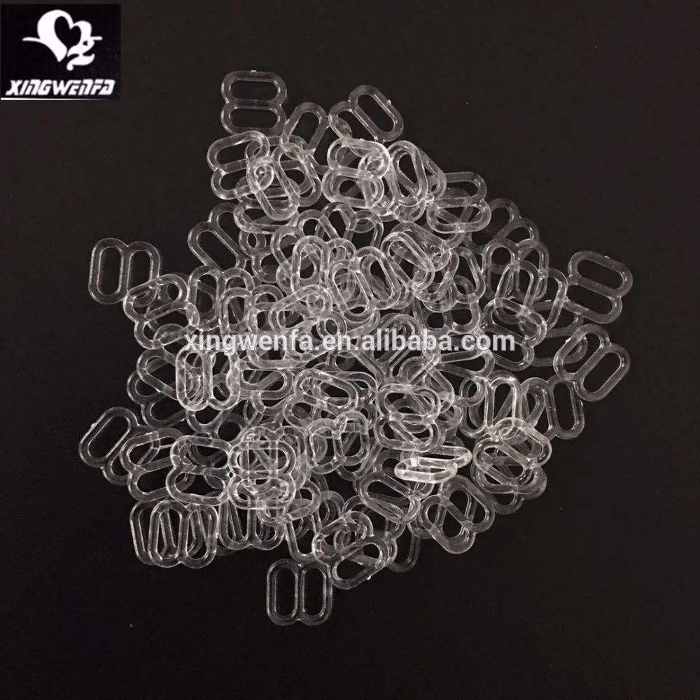 Хорошее качество, ремешок для бюстгальтера, прозрачное кольцо-слайдер 8 мм, Прозрачное пластиковое кольцо и слайдер
