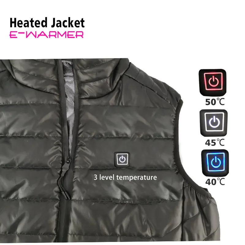 APP USB Heated  jacket far infrared heating vest for keeping warm of body jacket power bank shenzhen USB gadgets