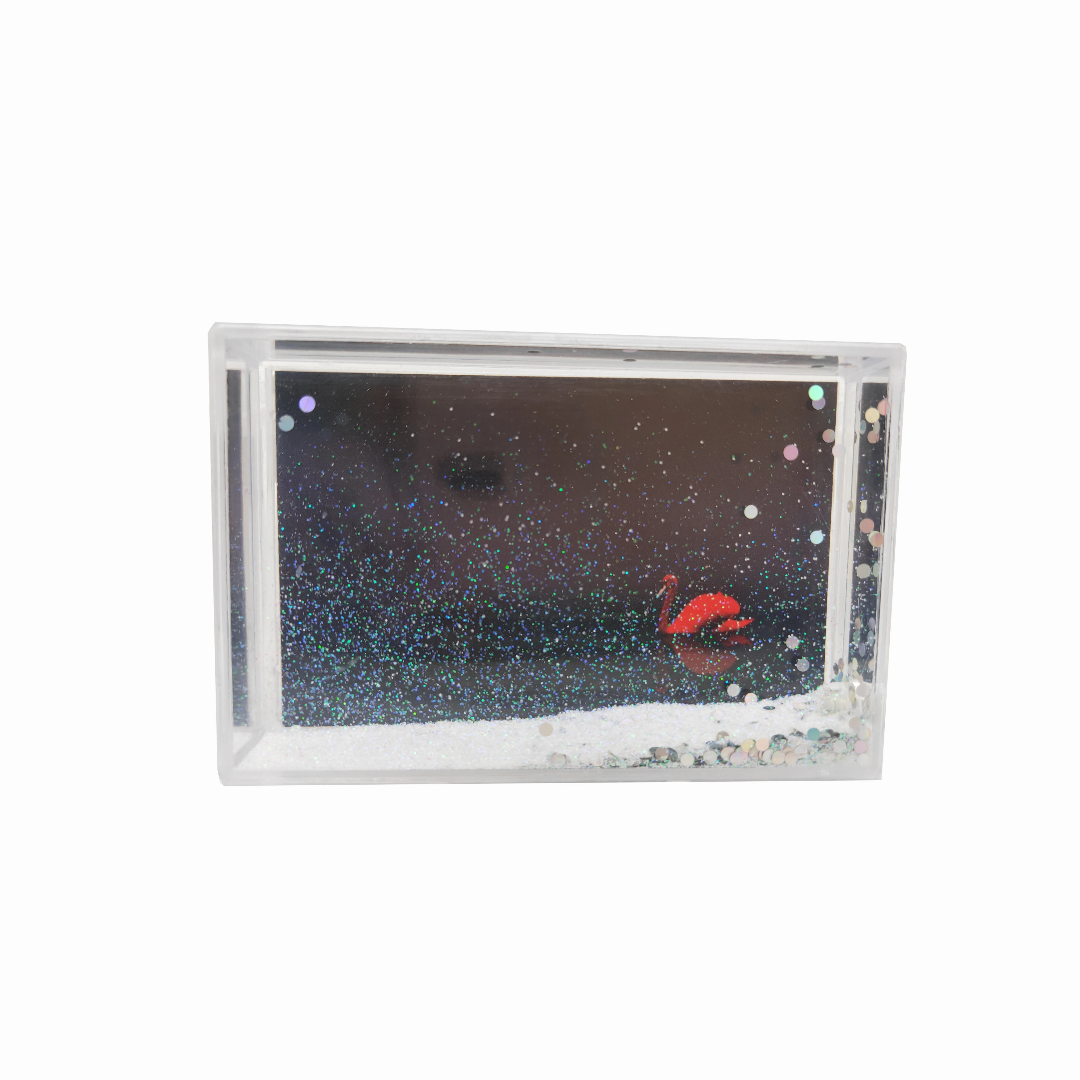 Блестящая жидкая фоторамка акриловая фоторамка Магнитная водная фоторамка