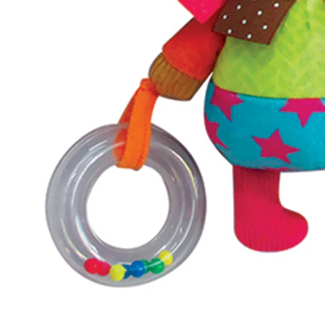 2019 hot educational children musical baby bed hanging plush animal toy plush soft baby toys