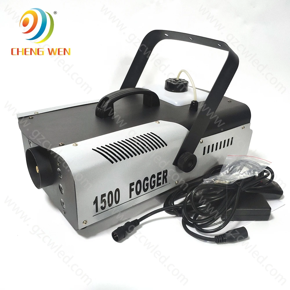 Wedding Dj Disco Party Ktv Dmx 512 1500w Stage Effect Equipment Mini Fog Machine With 6pcs LED