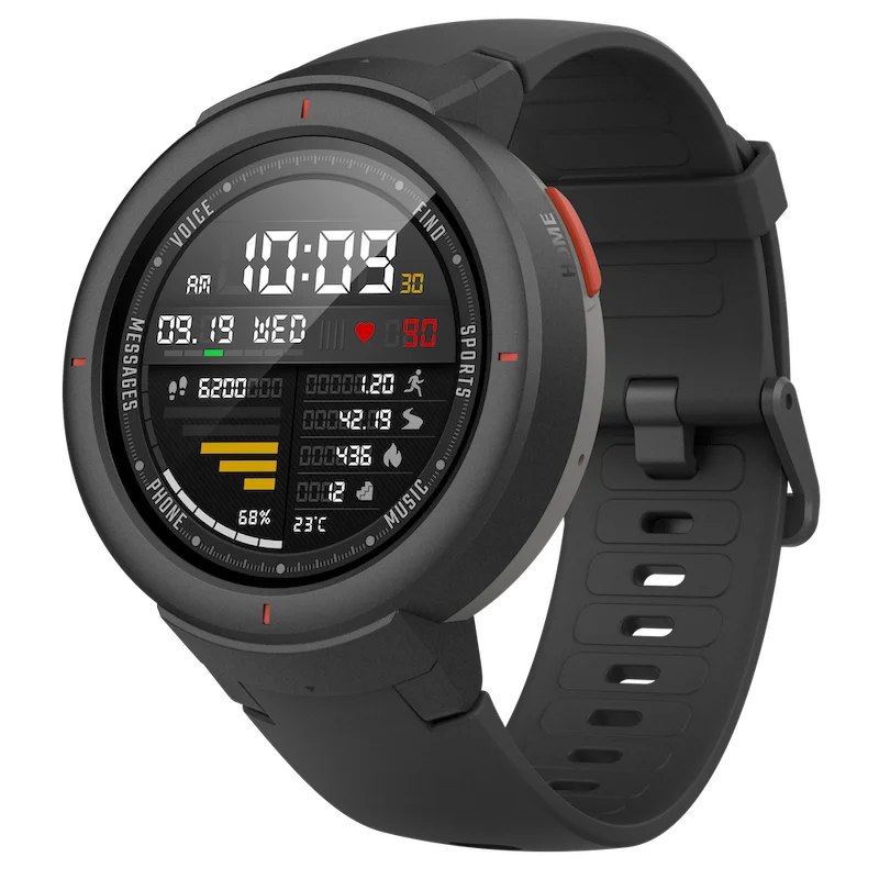 
English Version Huami Amazfit Verge 1.3 Inch AMOLED Screen Heart Rate Monitor Built-in NFC 11 Sports Modes Smart Watch 