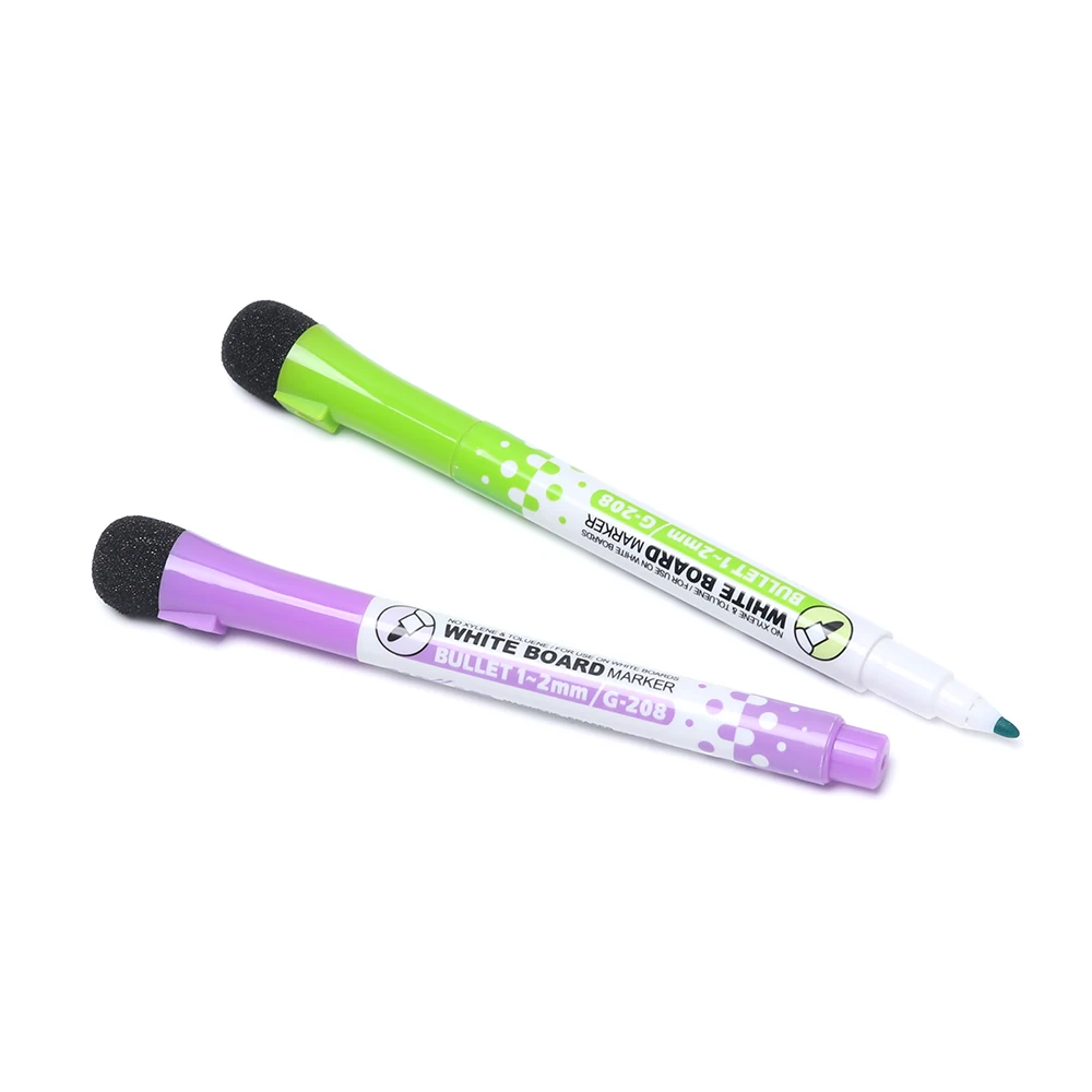 Factory Directly 8 colors Magnetic Whiteboard Pen Erasable Dry White Board Markers Eraser for Office School Supplies