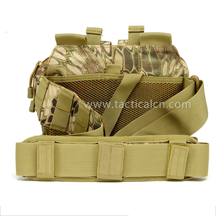 Wholesale durable multi functional tactical shoulder messenger bags with magic patch
