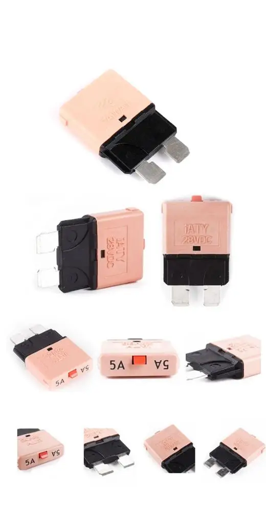 Eurs good price 5pcs Combination packages  28V DC 5A  medium reset fuse circuit breaker