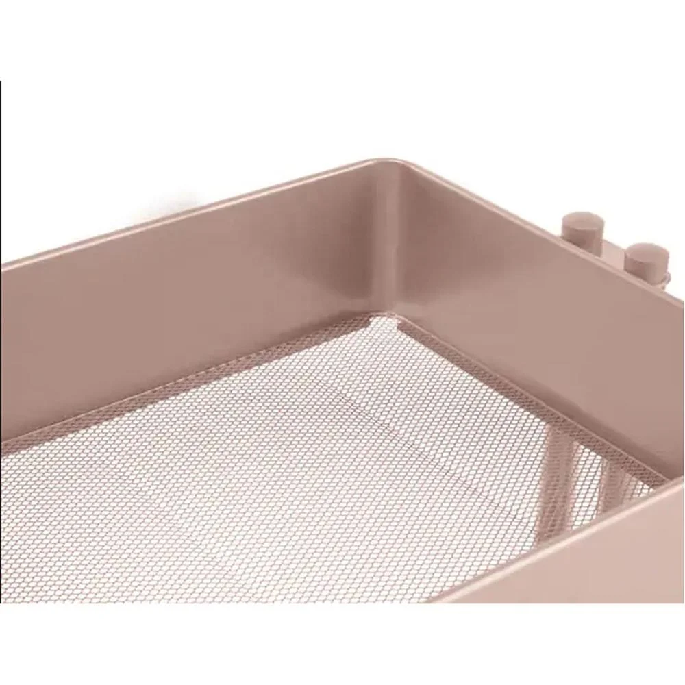 Metal stainless steel rolling storage organizer kitchen hand push  food utility trolley cart for 3 shelves