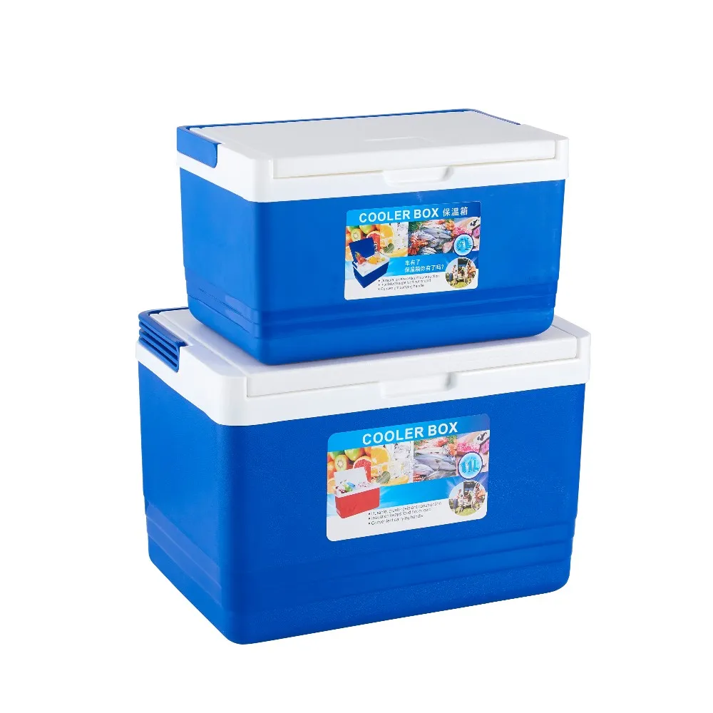 
5L 11L 2 in 1 Set BPA Free Cheap Plastic Square Portable Fresh Food Cooler Boxes 
