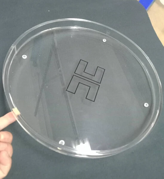 Customize Make Clear Acrylic Round Acrylic Tray