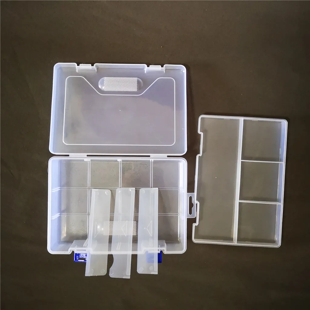 Double layer 8 detachable compartments plastic storage box