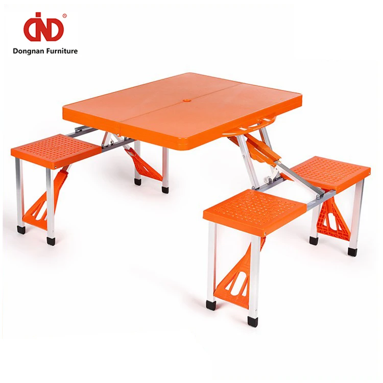 Factory Price Wholesale Folding Plastic Table Sets Foldable Picnic Camping Table with Chair