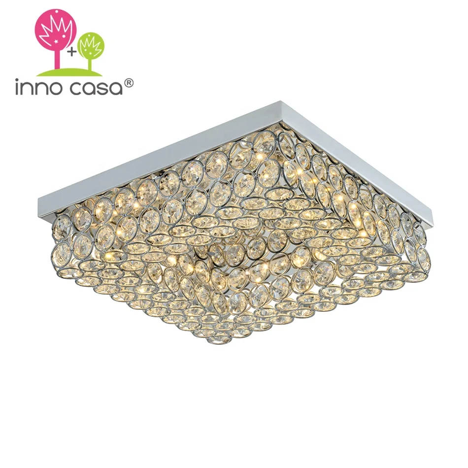 Best Product New Design Cuboid Energy Saving Chrome Indoor Flusmount Lamp