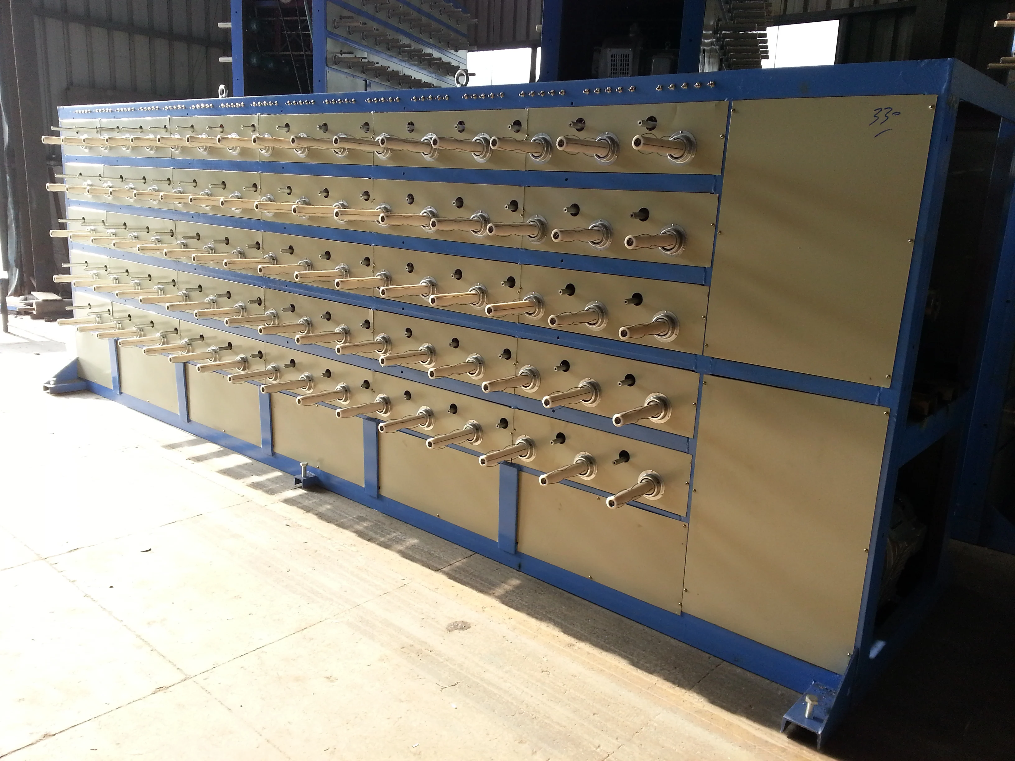 Cam type automatic bobbin winding machine for pp pe flat yarn