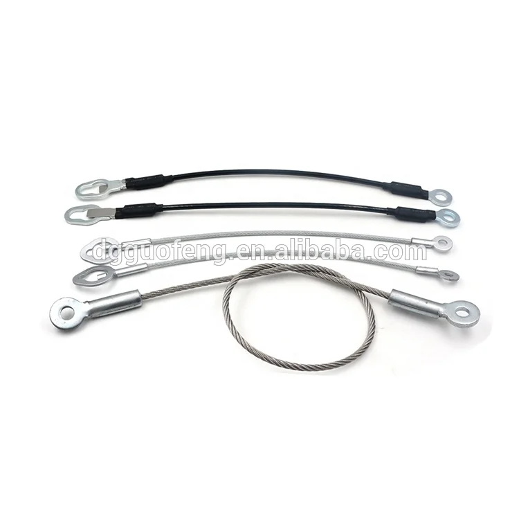 Стальной трос с двухсторонним глазным наконечником или медным алюминиевым