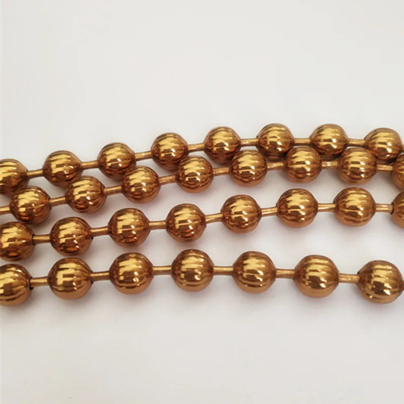  Подвесные металлические сетчатые шторы Золотая цепь граненый шарик