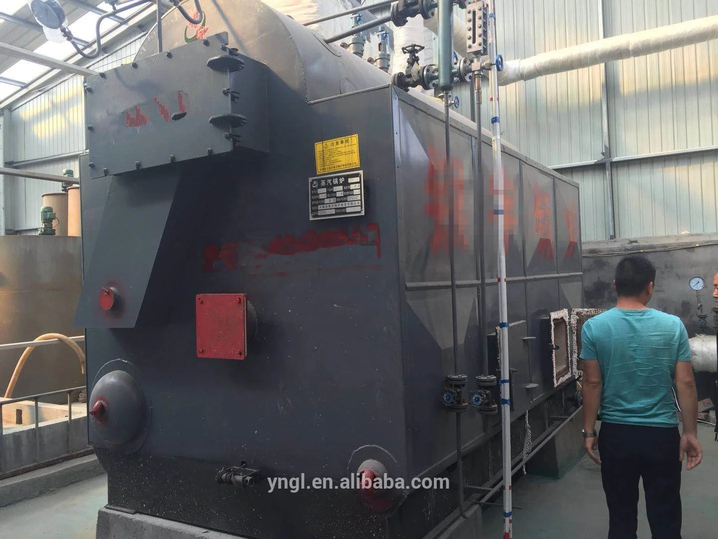 China biomass steam boiler for bean curd stick production