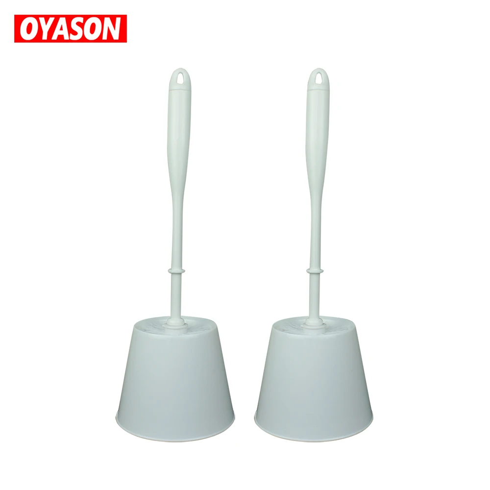 Cheap plastic washing cleaning tool toilet brush with bowl