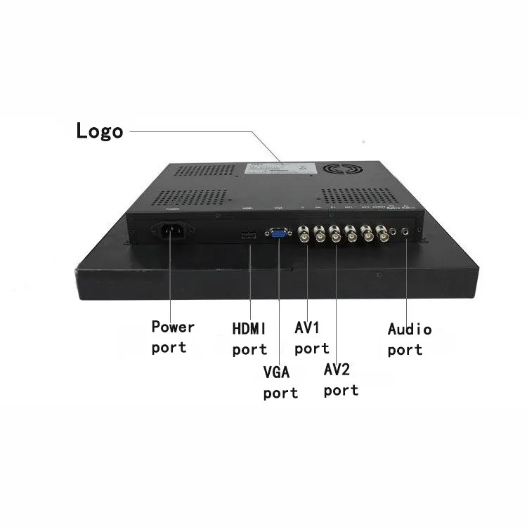 Custom industrial lcd monitor enclosure 19inch transparent display screens interactive  lcd panel cabinet