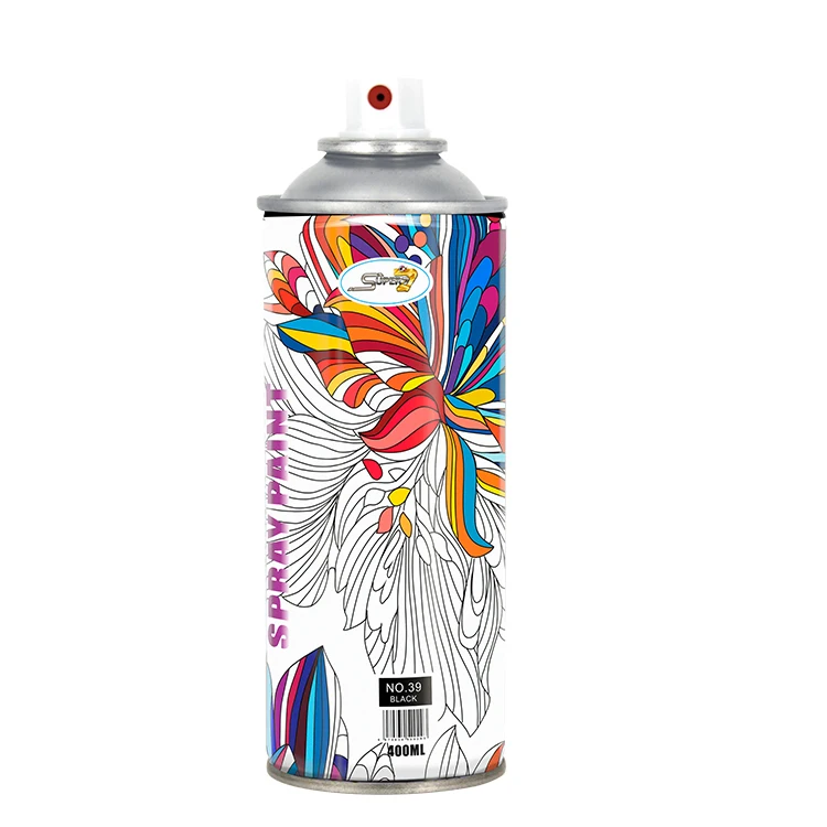 400ml Graffiti Art Spray Paint 1 Pieces BLACK Epoxy Hongkong Raw Material for Car Paint Easy Coat Car Paint