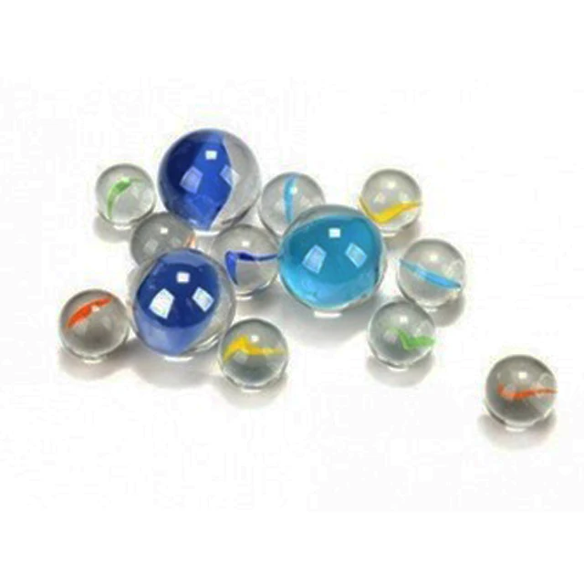 16mm glass ball in mesh bag with a header card