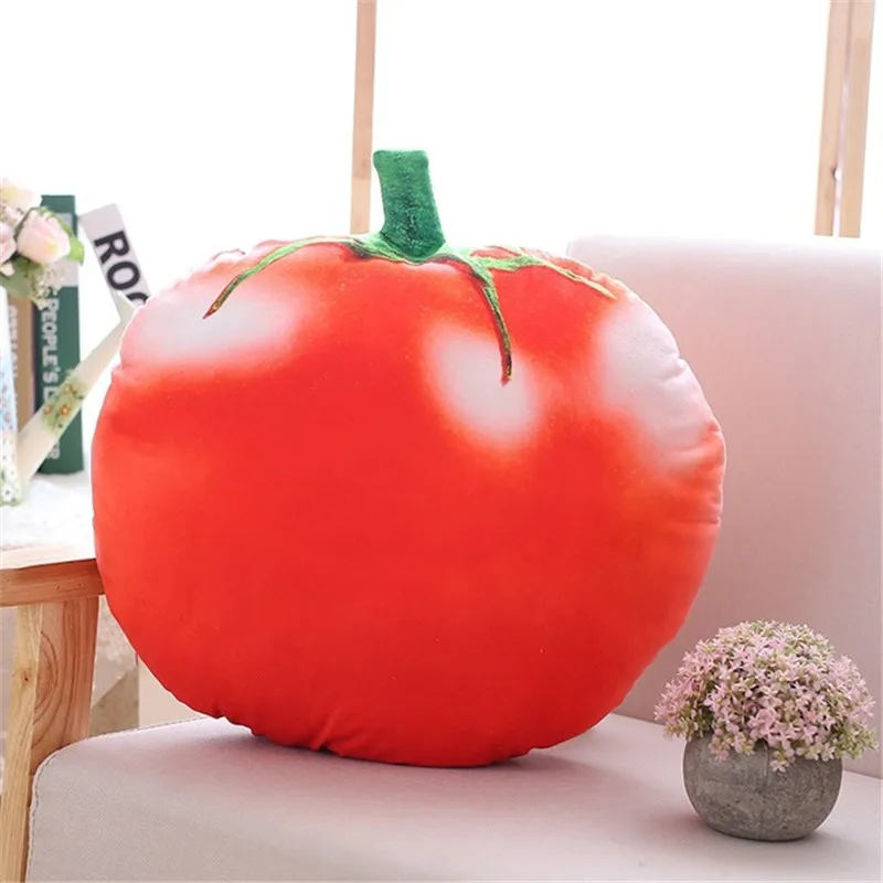 Fashion Simulation Vegetables 3D Strawberry Fruit Home Sofa Decoration Spoof Gift Pillow Cushion