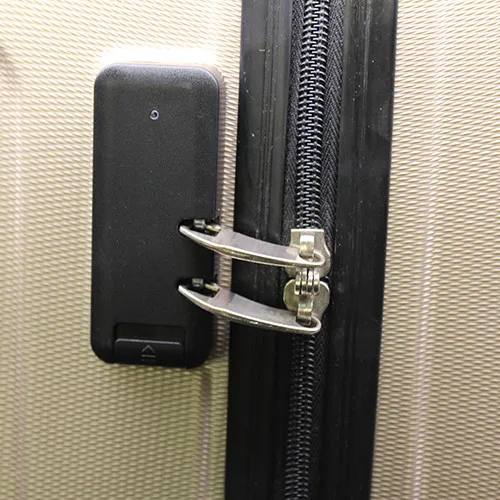 Innovative gadget smartphone app control plastic zipper lock suitcase bag bluetooth anti theft lock