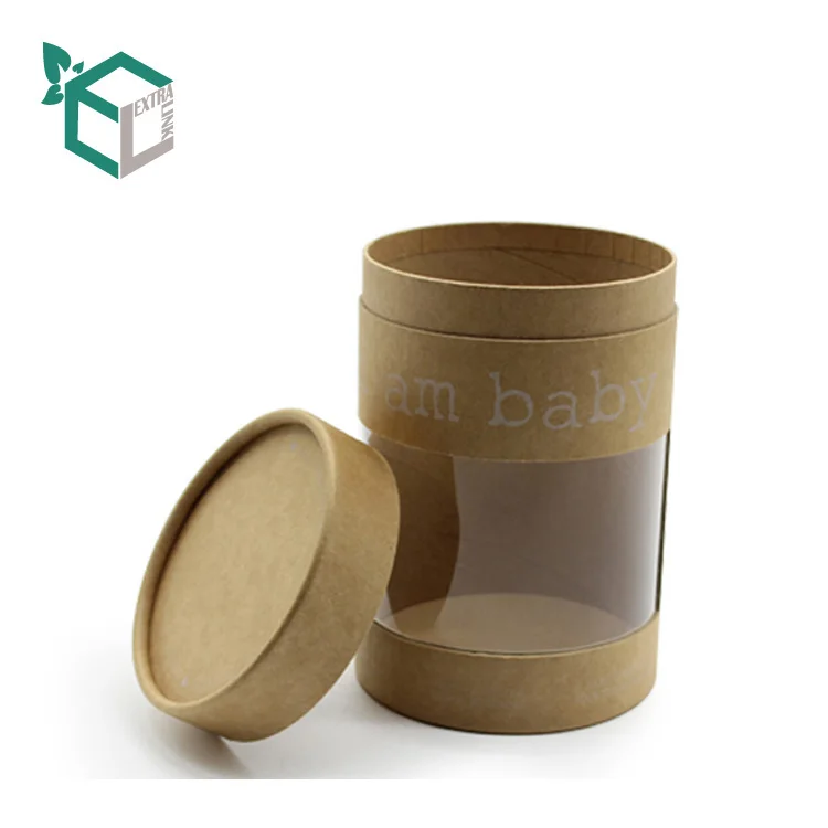 
Eco Friendly Food Tea Kraft Cylinder Gift Biodegradable Packaging Tube 