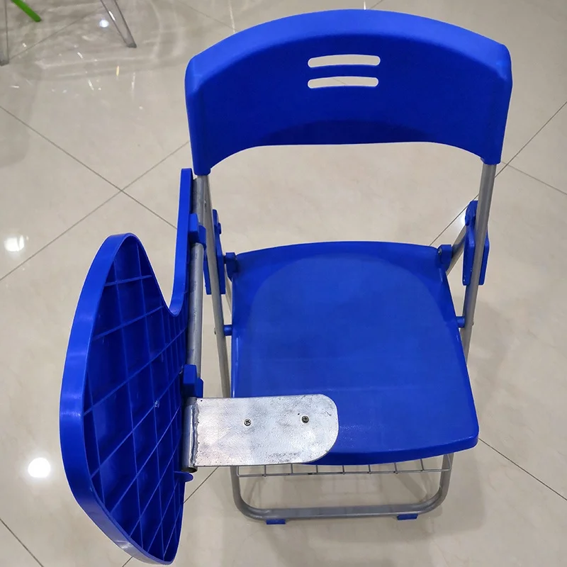 
2020 Hot Sale Modern Design School Furniture Classroom Plastic Seat Folding School Chair With Writing Board 