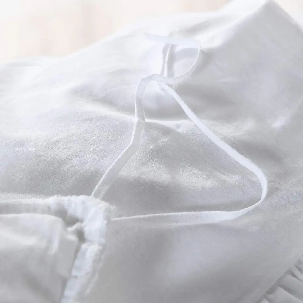 Комплект постельного белья из 3 предметов пододеяльник с оборками