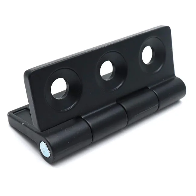 60mm Matte Black Door Hinges with Radius Corners