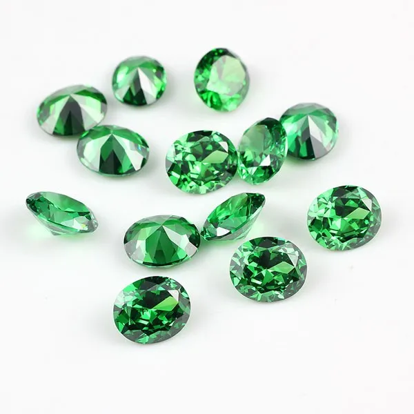 Starsgem Cz Stone Synthetic Loose Emerald Green Cubic Zirconia Gems