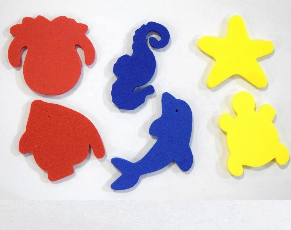 hotsale wholesale custom colorful EVA Foam bath sea animals toys for kids