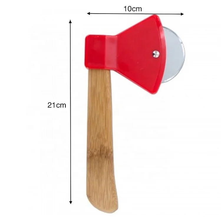 Special Axe Shape Pizza Cutter With Bamboo Handle SW-BA16B