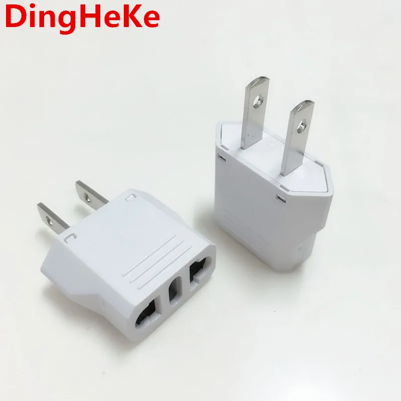 Wholesale europe plug adapter CE copper pin international au us to europe plug ac power plug