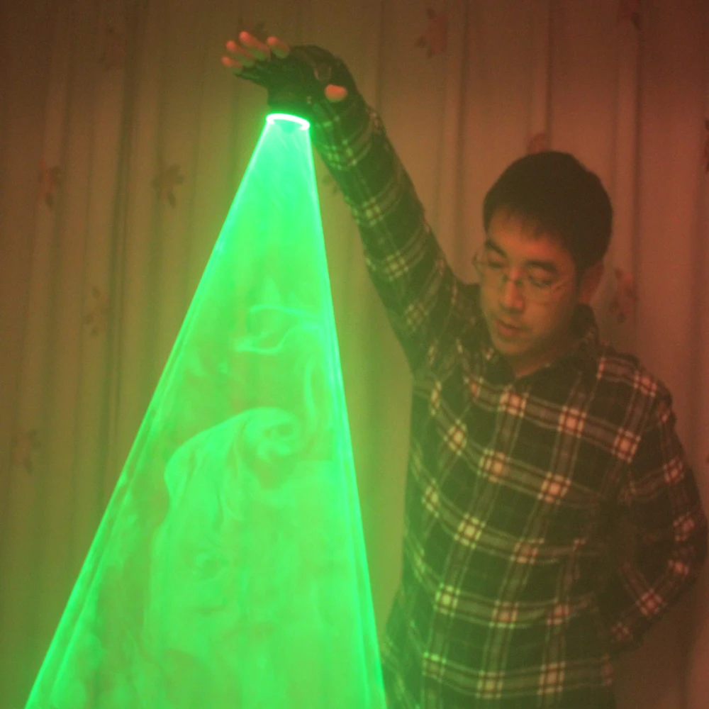 Auto Moving Green Laser Gloves Palm Laser For DJ Dancing Club Rotating Laser Show LED Glove LED luminous Costumes