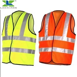 High Quality 100%polyester Tricot Fabric Custom Safety Reflective Vest Class 2