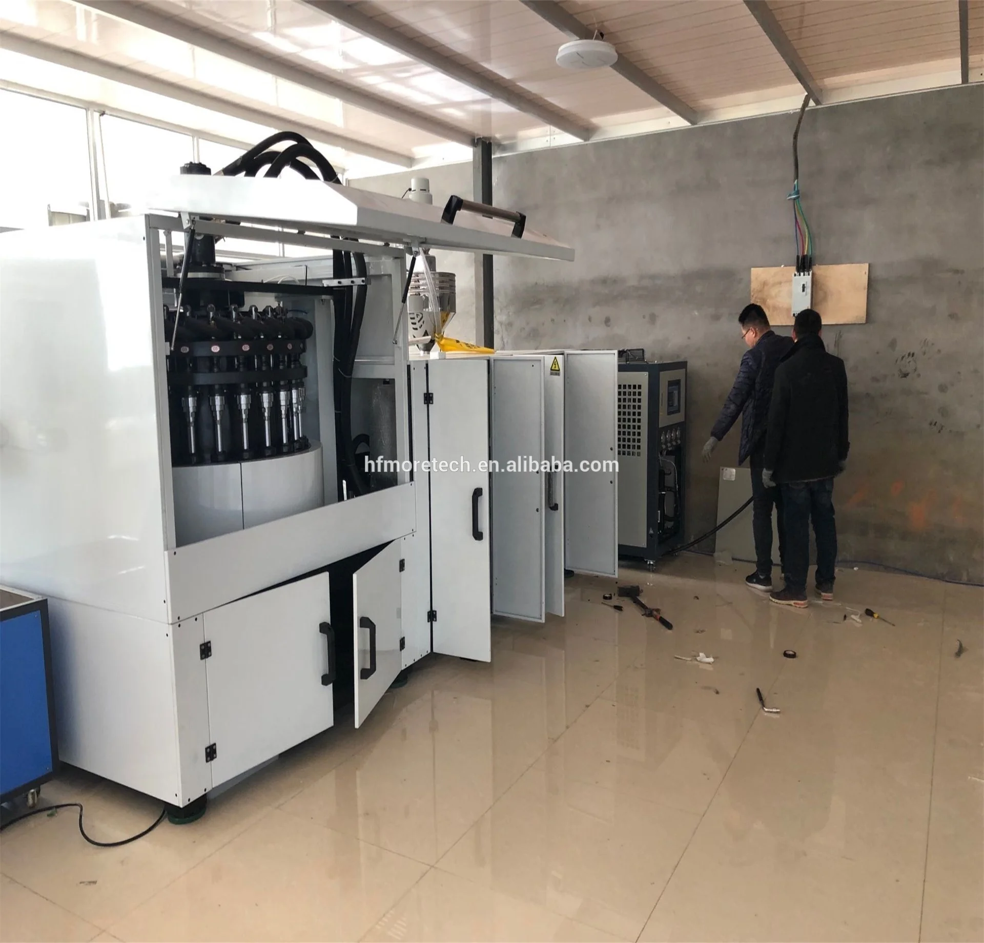 
Plastic screw cap compression machine 
