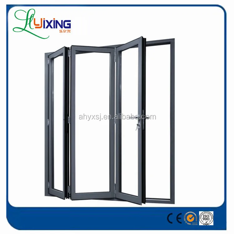 Custom Made Durable Horizontal Folding Triple Track Aluminum Storm Windows