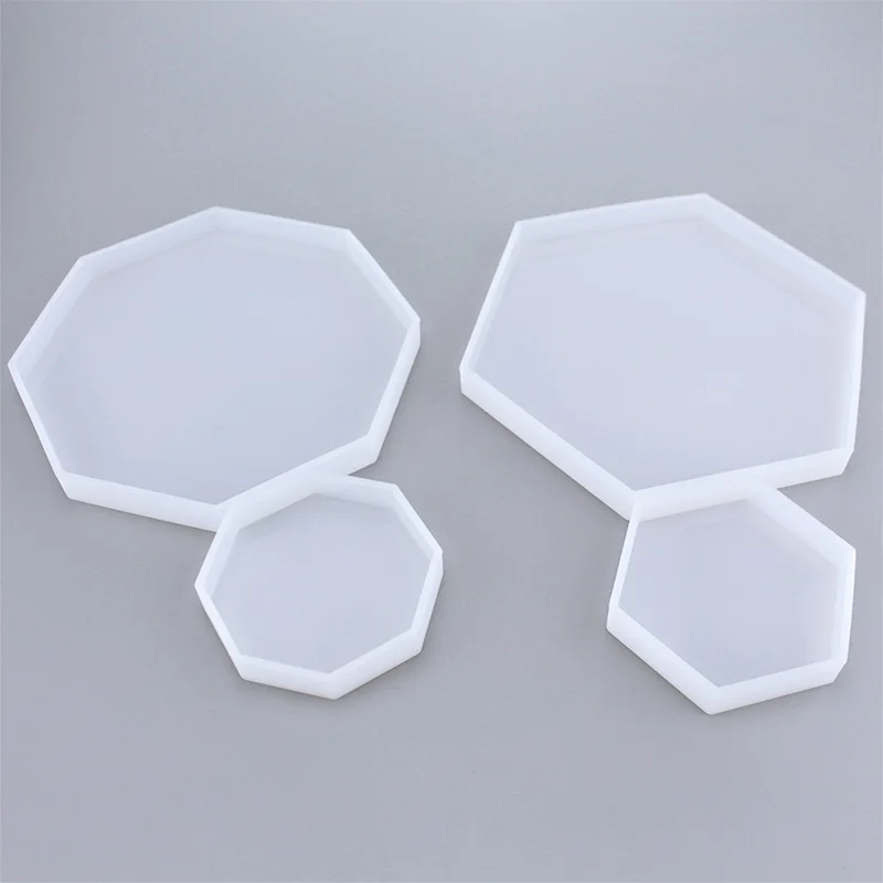 Epoxy Resin Molds Silicone Hexagon Coaster Mold, Resin Casting Molds for Coasters Candle Holders