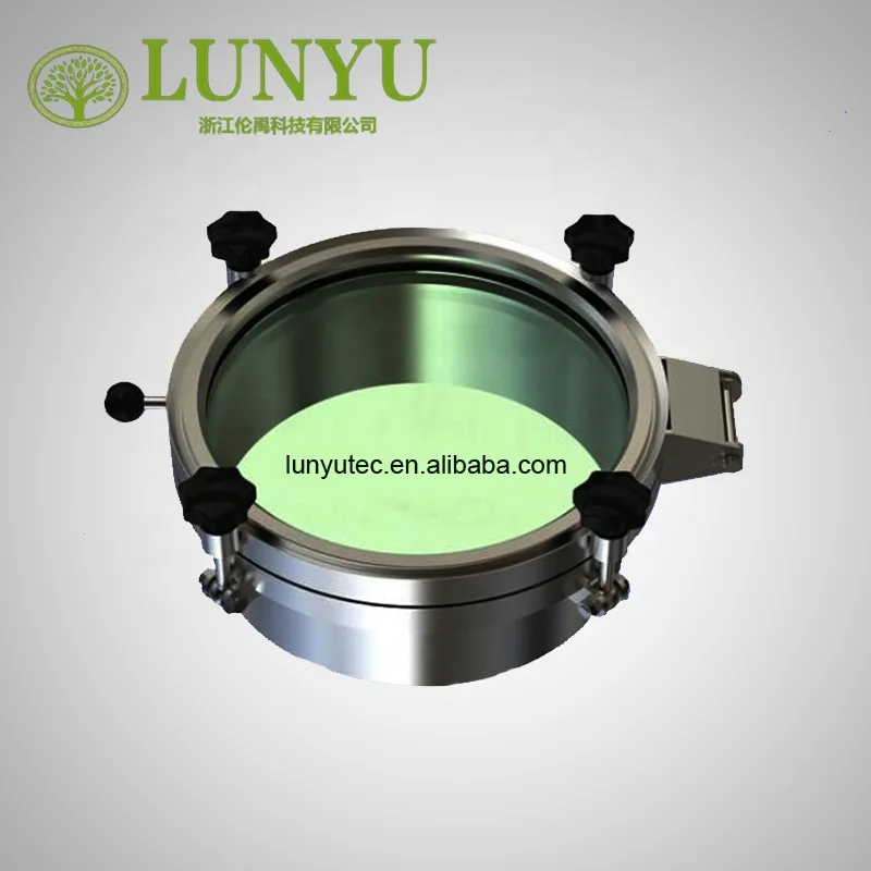 Stainless Steel Sanitary Round Manway With Full Sight Glass For Tank